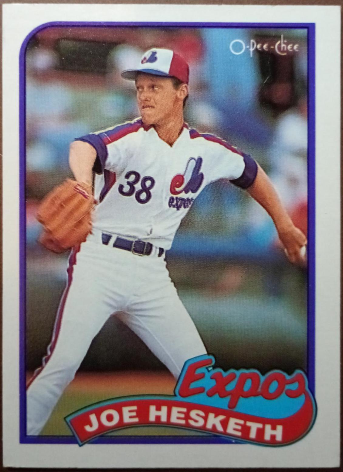 Joe Hesketh #74 Baseball Cards 1989 O Pee Chee