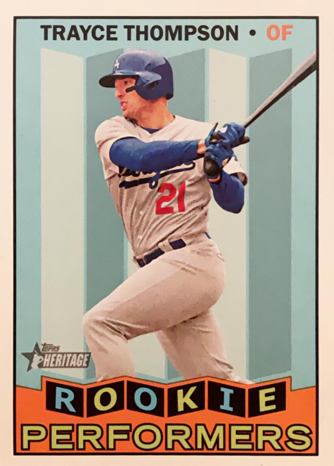 Trayce Thompson #RP-TT Baseball Cards 2016 Topps Heritage Rookie Performers