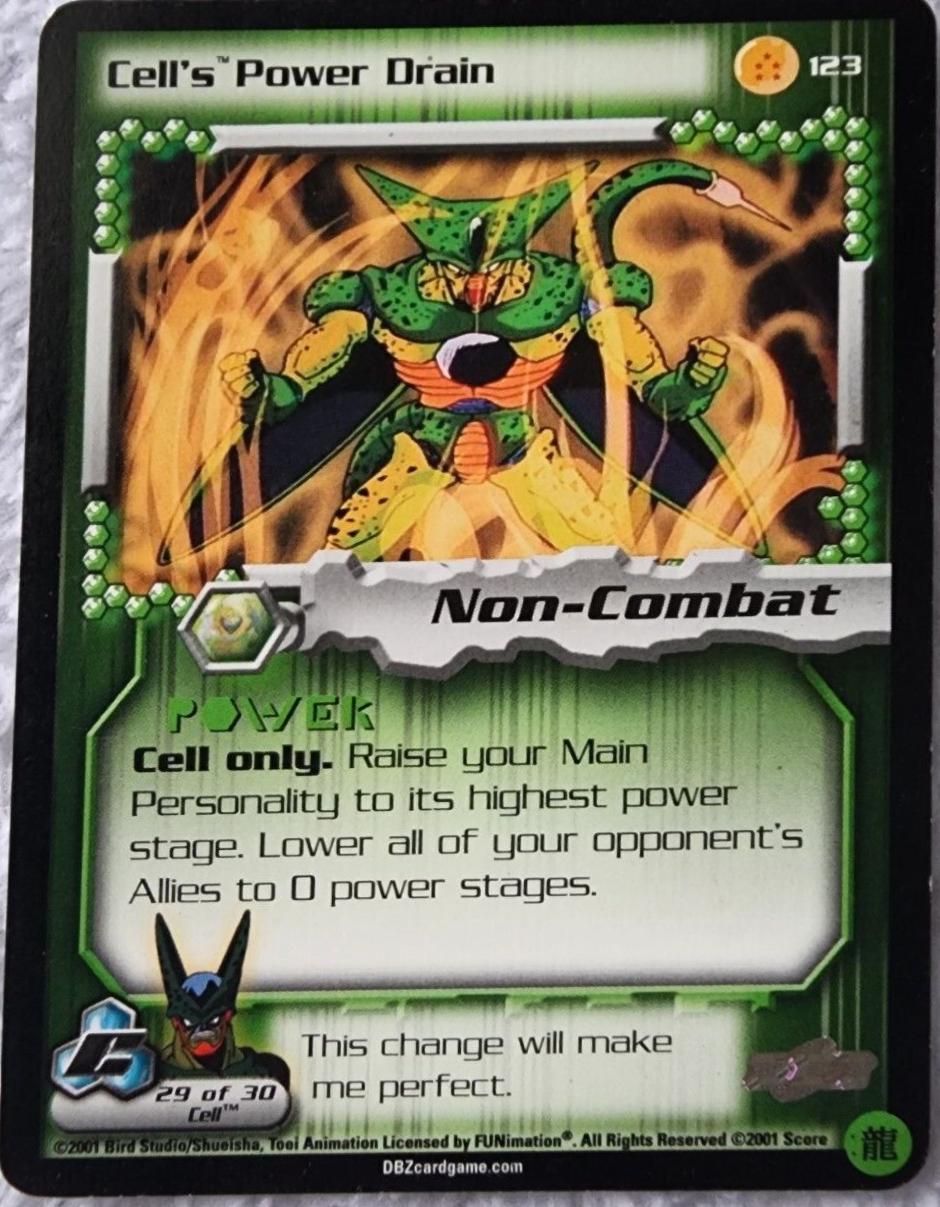 Cell's Power Drain 123 Dragon Ball Z Cell Saga