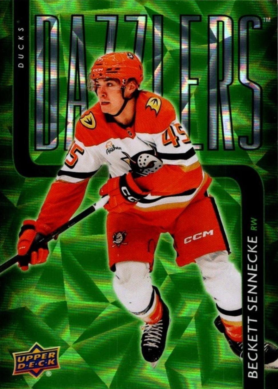 2025 Upper Deck Series 2 Dazzlers Beckett Sennecke [Green] #DZ-67 card