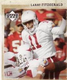Larry Fitzgerald #1 Football Cards 2005 Upper Deck Rookie Materials