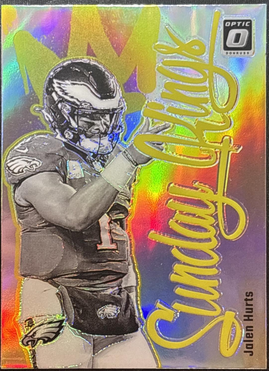 Jalen Hurts #18 Football Cards 2024 Panini Donruss Optic Sunday Kings