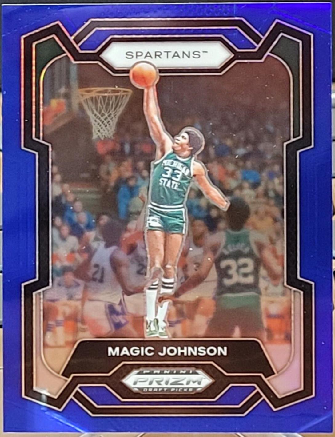 Magic Johnson [Blue] #23 Prices | 2024 Prizm Draft Picks | Basketball Cards