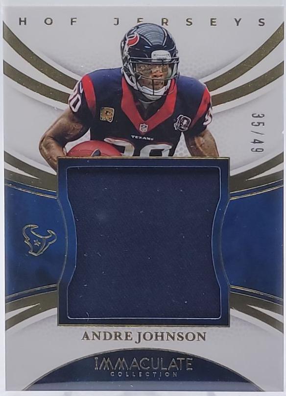 Andre Johnson #23 2025 Panini Immaculate Football Immaculate HOF Jerseys