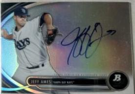 Jeff Ames #JAM Baseball Cards 2013 Bowman Platinum Autograph Prospects