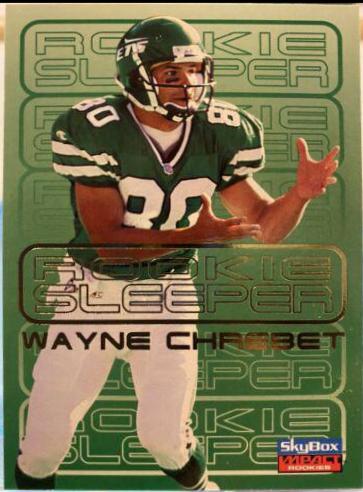 Wayne Chrebet #123 Football Cards 1996 Skybox Impact Rookies
