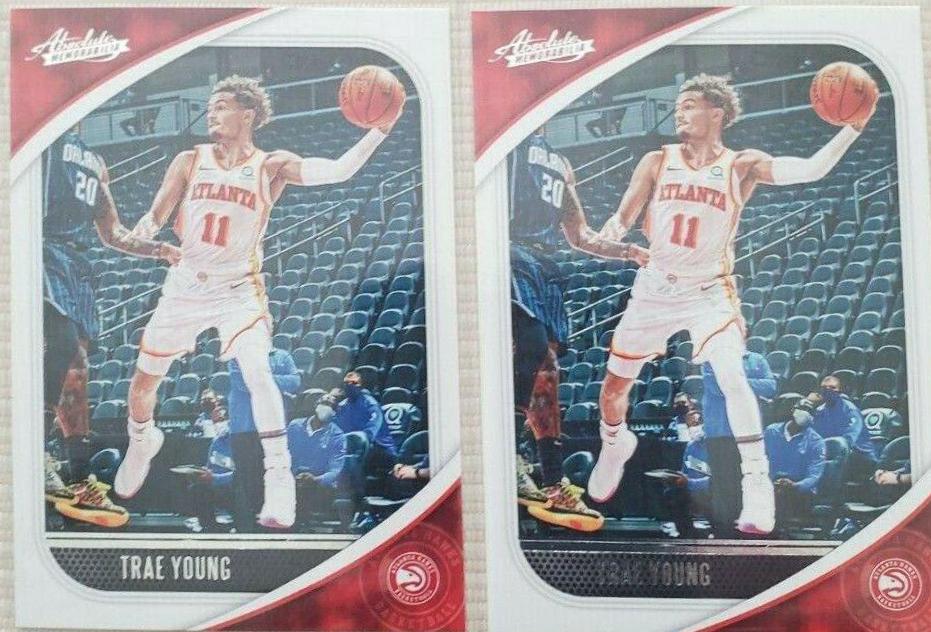 Trae Young #1 Basketball Cards 2020 Panini Absolute Memorabilia