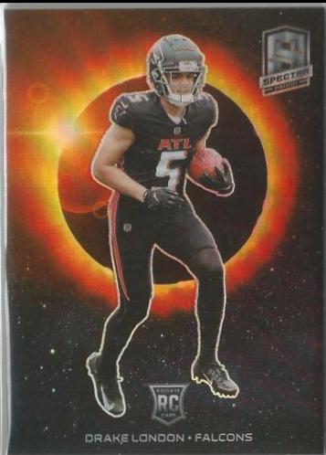 Drake London #SE-15 Football Cards 2022 Panini Spectra Solar Eclipse