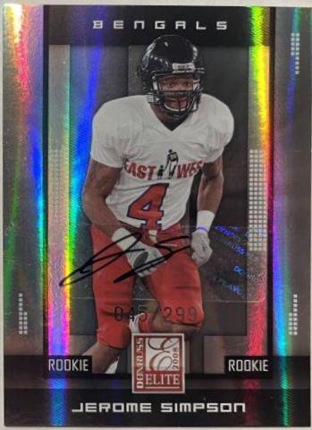 Jerome Simpson #163 2008 Panini Donruss Elite Football