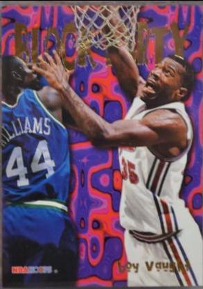 Loy Vaught #21 Basketball Cards 1995 Hoops Block Party