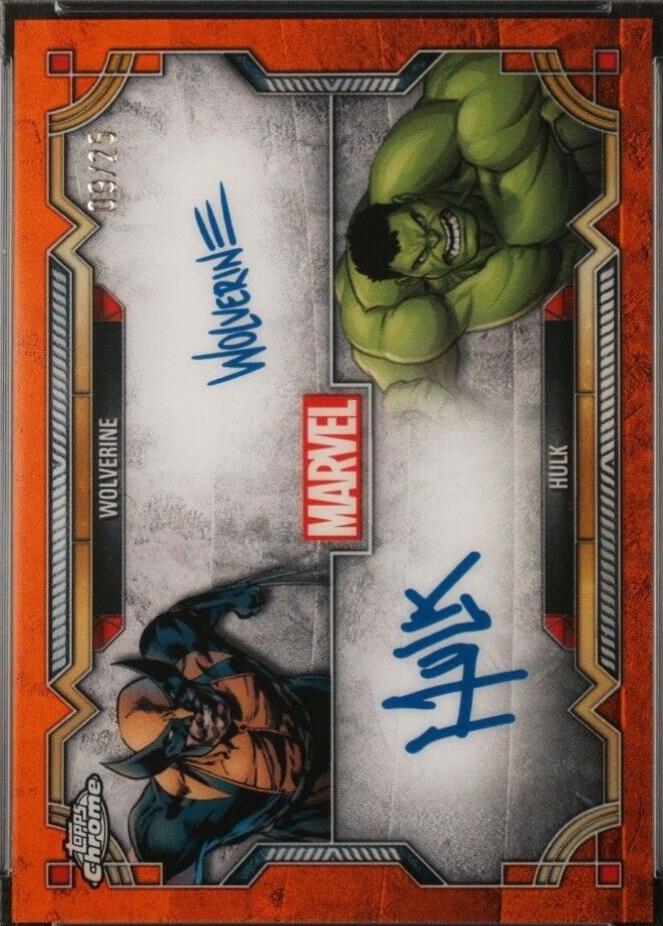 Wolverine And Hulk #MD-3 Marvel 2024 Topps Chrome Character Autograph Dual