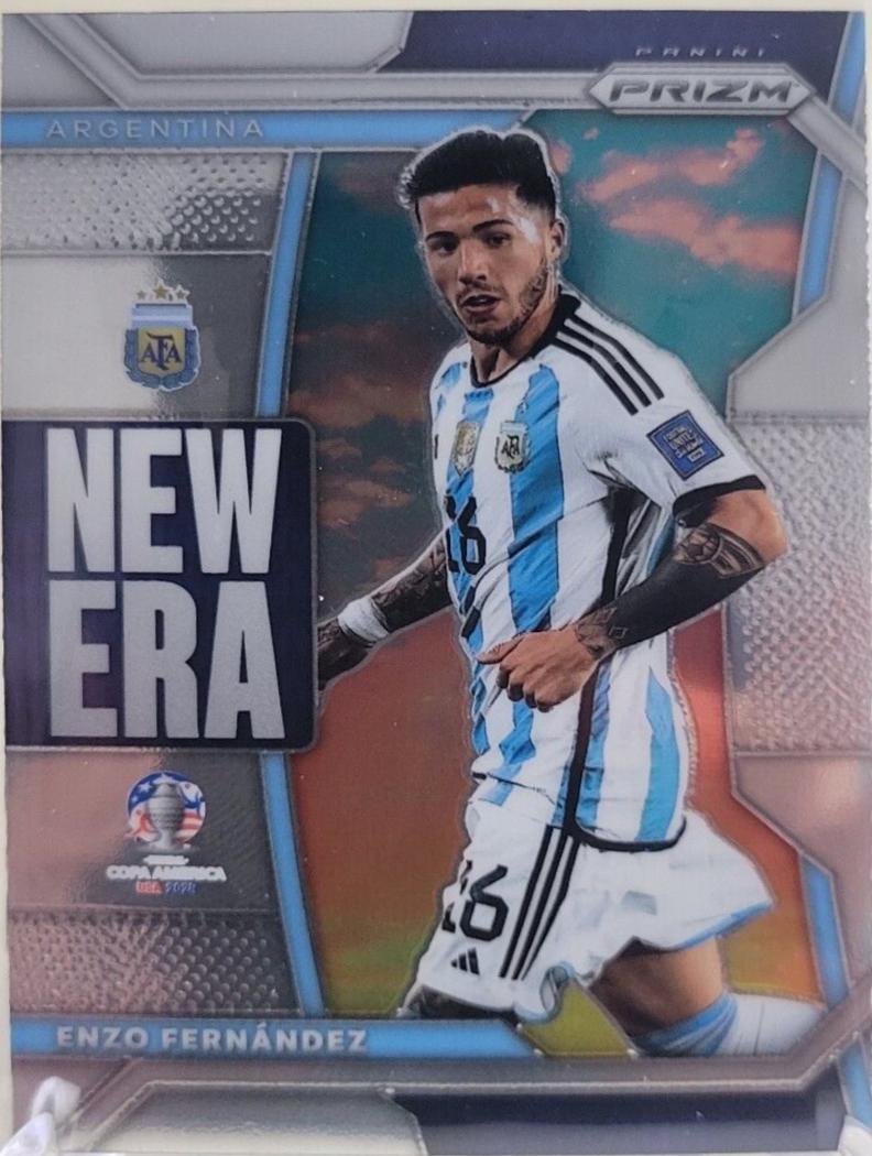 Enzo Fernandez #1 Soccer Cards 2024 Panini Prizm Copa America New Era