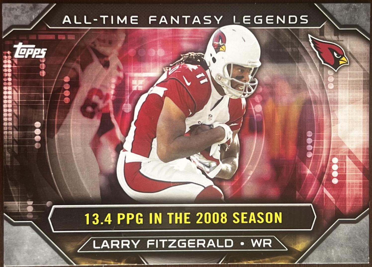 Larry Fitzgerald #ATFL-LF Football Cards 2015 Topps All-Time Fantasy Legends