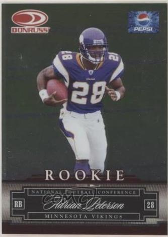 Adrian Peterson #3 Football Cards 2007 Panini Donruss Pepsi Promos