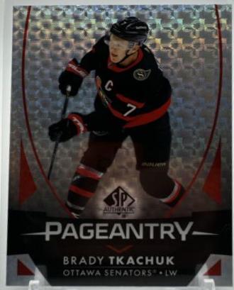 Brady Tkachuk #P-36 Hockey Cards 2023 SP Authentic Pageantry