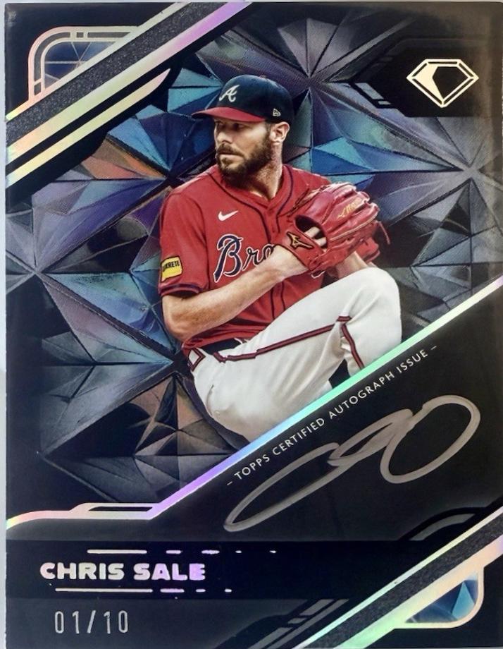 Chris Sale #BPA-CS 2025 Topps Diamond Icons Black Polychromatink Autograph Baseball