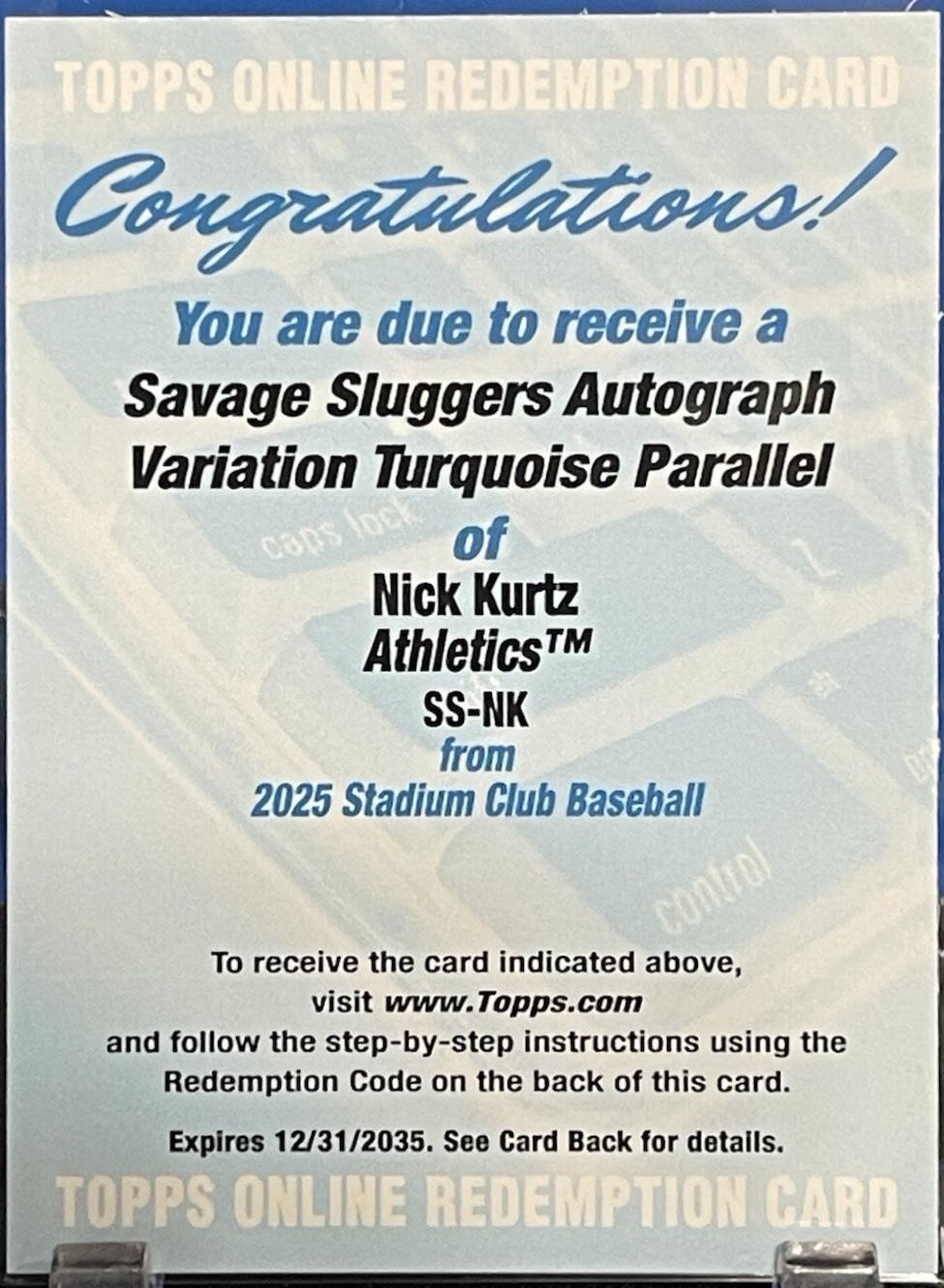 Nick Kurtz [Turquoise] #SS-NK