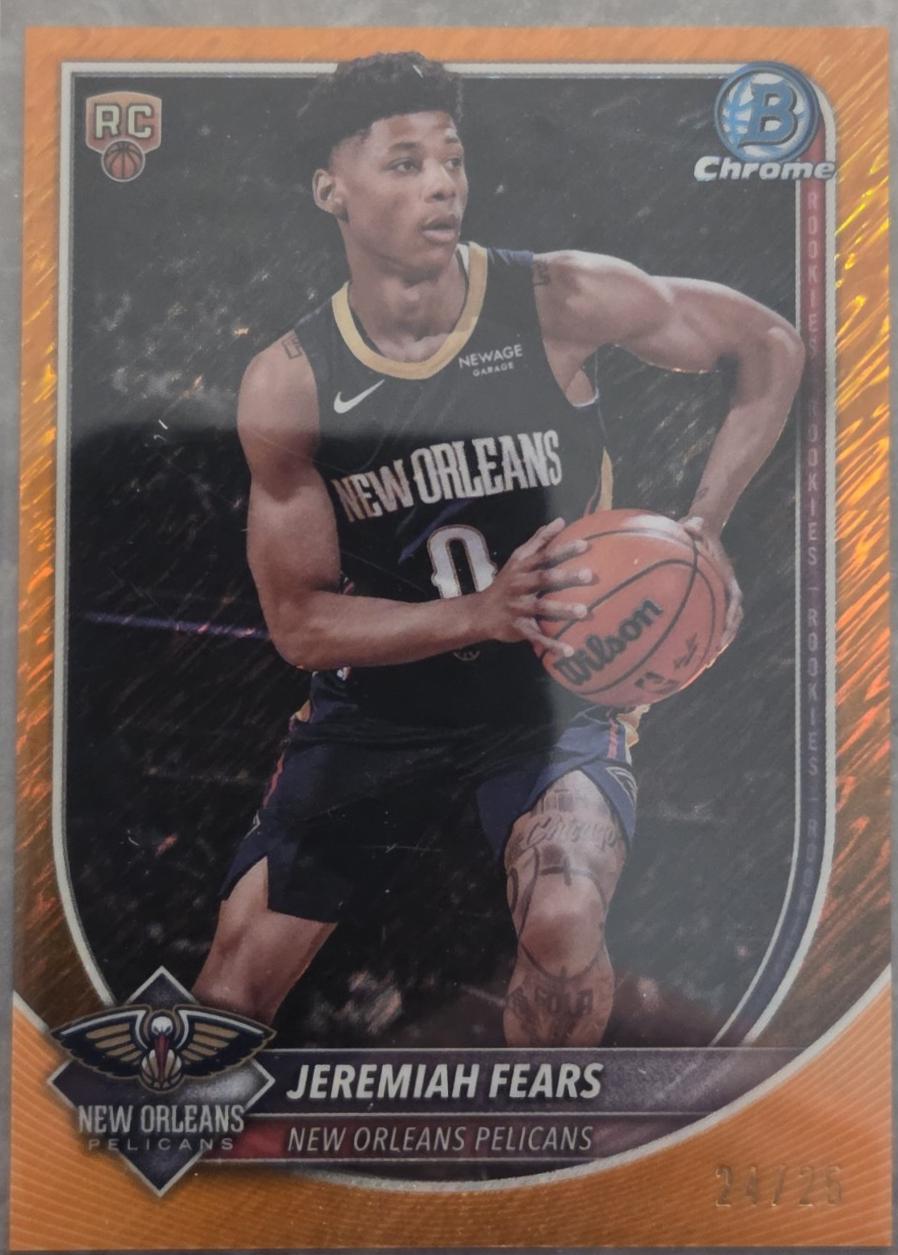 Jeremiah Fears [Orange Shimmer Refractor] #BCV-7