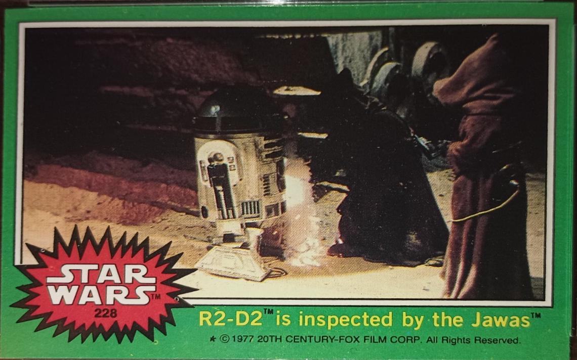 1977 R2-D2 is inspected by the Jawas #228