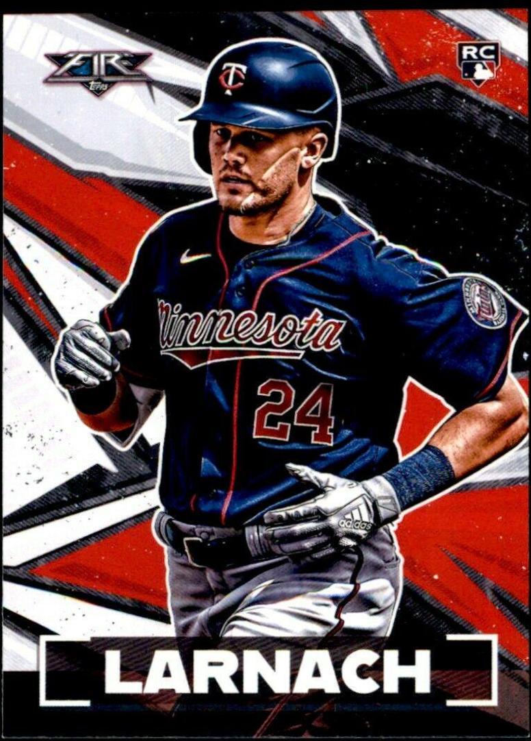 Trevor Larnach #137 Baseball Cards 2021 Topps Fire