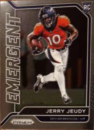 Jerry Jeudy #8 Football Cards 2020 Panini Prizm Emergent