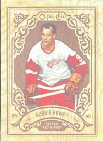 Gordie Howe #W-GH Hockey Cards 2023 O-Pee-Chee Wood