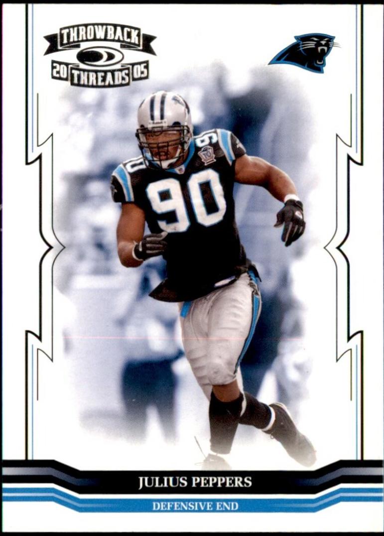 Julius Peppers #21 2005 Panini Donruss Throwback Threads Football