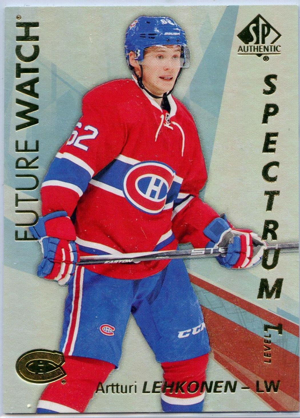 Artturi Lehkonen #S-44 Hockey Cards 2016 SP Authentic Spectrum FX