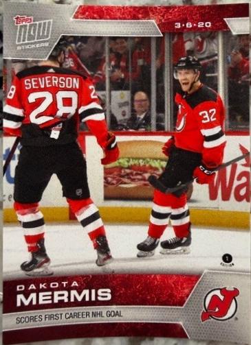 Dakota Mermis #200 2019 Topps Now NHL Stickers