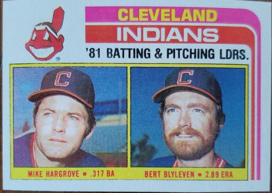 Indians Leaders (1982 Topps)