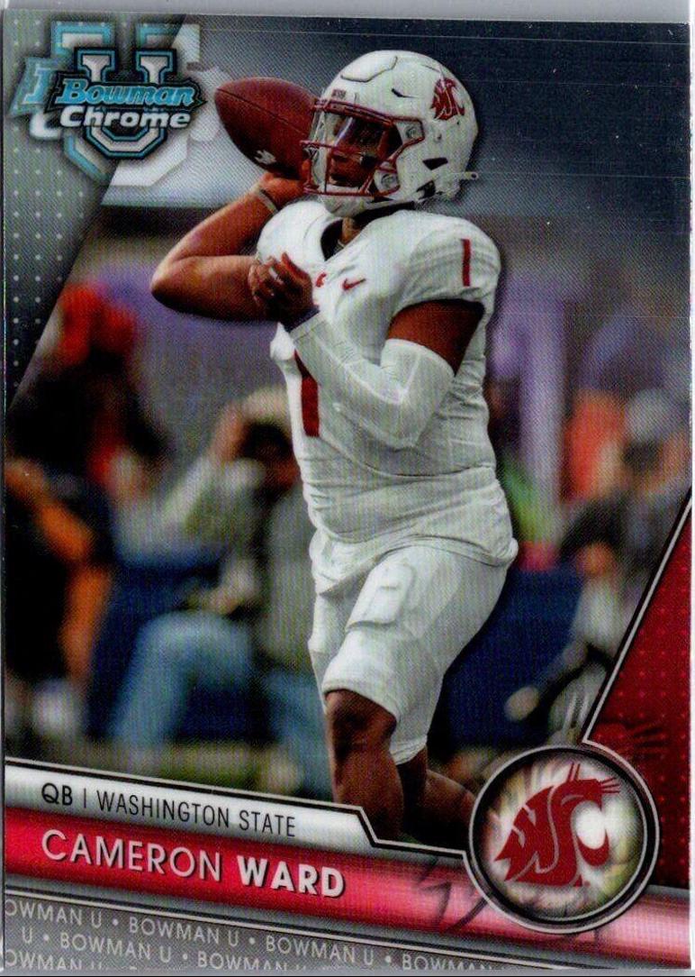 Cameron Ward #145 Football Cards 2023 Bowman Chrome University
