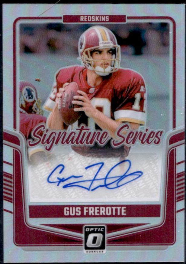 Gus Frerotte #SSH-GFE Football Cards 2024 Panini Donruss Optic Signature Series Holo
