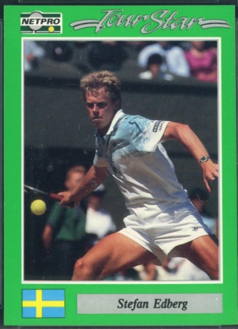 Stefan Edberg #2 Tennis Cards 1991 NetPro Tour Stars