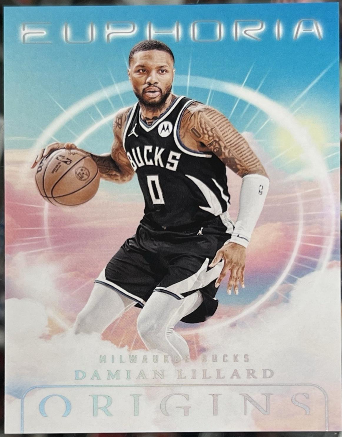 Damian Lillard #9 Basketball Cards 2024 Panini Origins Euphoria