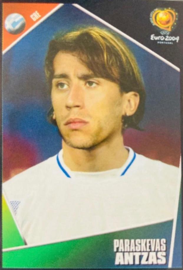 Paraskevas Antzas #38 Soccer Cards 2004 Panini UEFA Euro