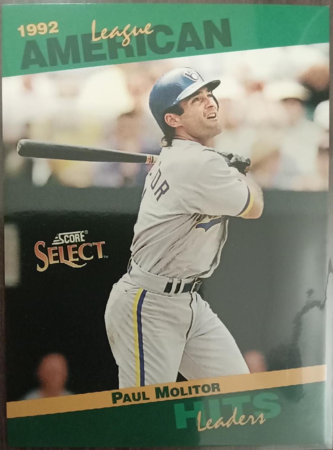 Paul Molitor #9 Baseball Cards 1993 Score Select Stat Leaders