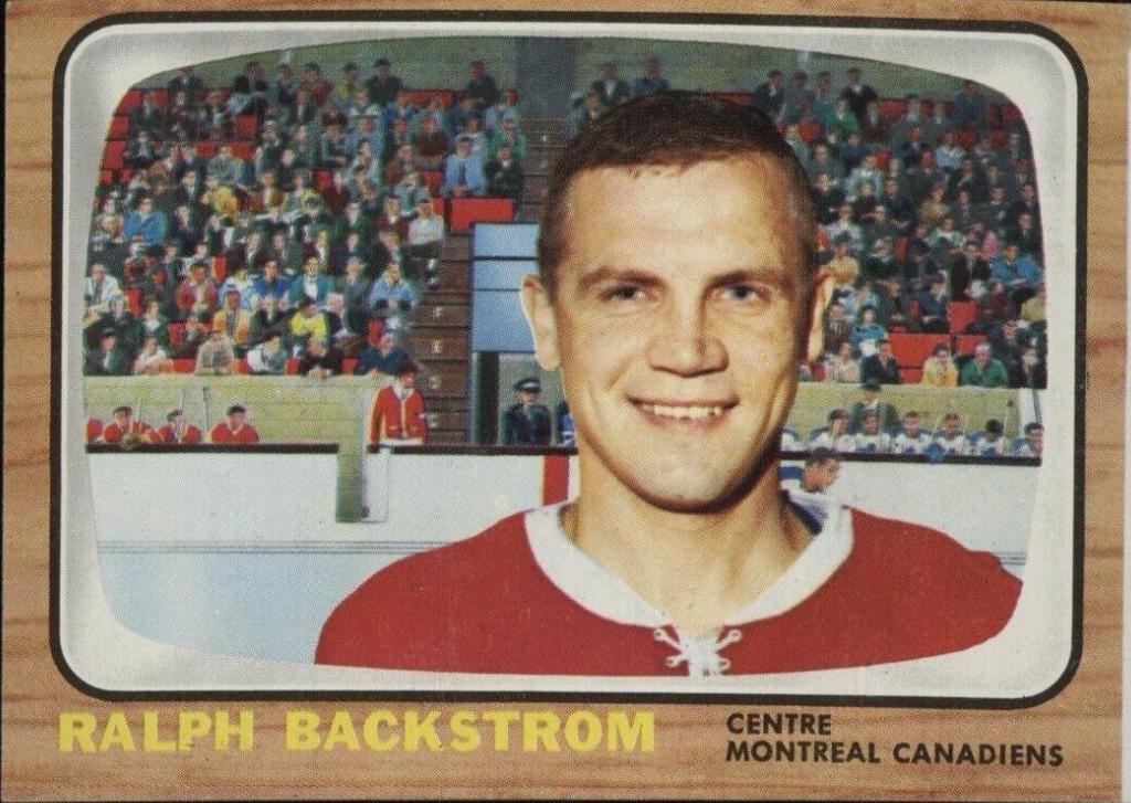Ralph Backstrom #6 Hockey Cards 1966 Topps USA Test