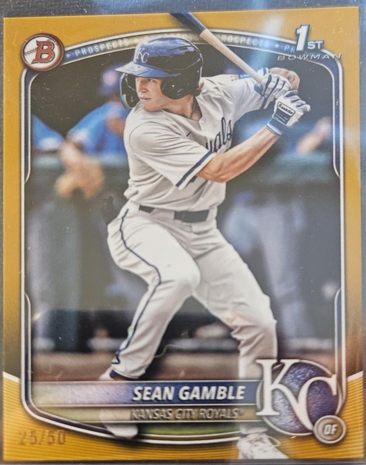 Sean Gamble [Gold] #BD-178 Prices | 2025 Bowman Draft | Baseball Cards