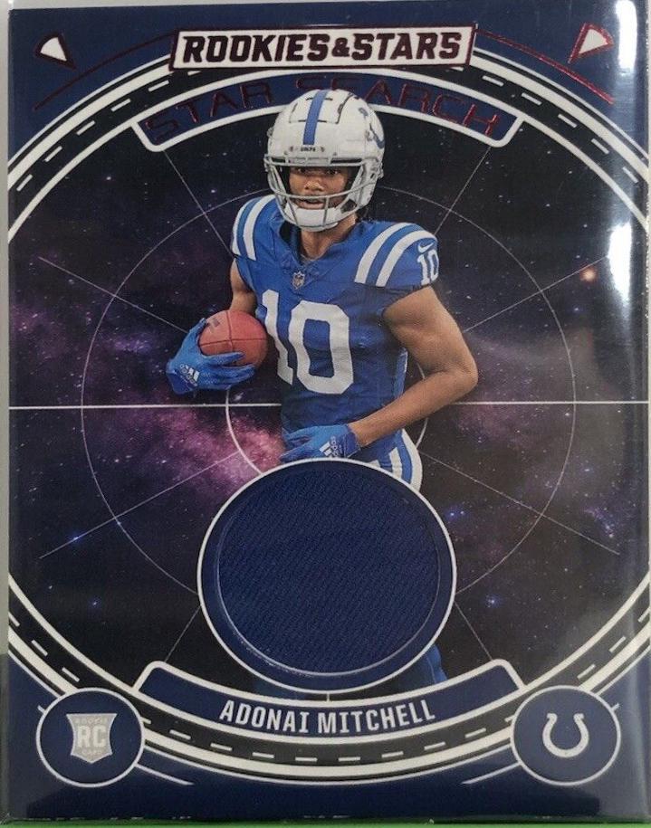 Adonai Mitchell #SS-AML Football Cards 2024 Panini Rookies & Stars Star Search