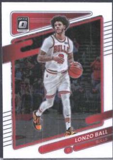 Lonzo Ball #114 Basketball Cards 2021 Panini Donruss Optic