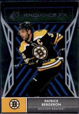 Patrice Bergeron #RFX-10 Hockey Cards 2021 SPx Radiance FX