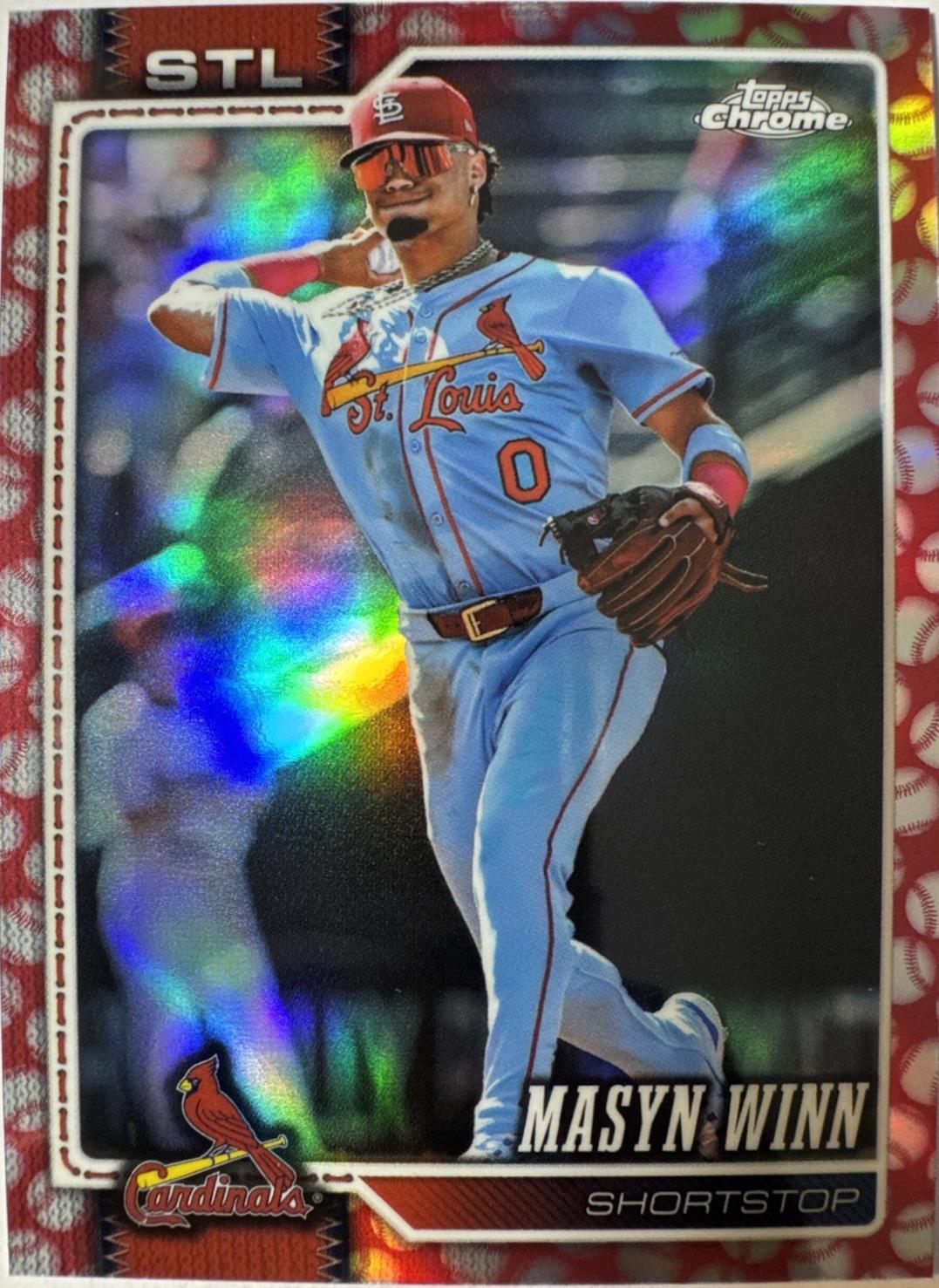 Masyn Winn [Red Refractor] (2026 Topps Chrome)
