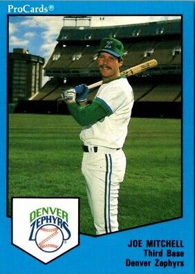 Joe Mitchell #43 Baseball Cards 1989 Procards