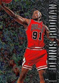 Dennis Rodman #15 Basketball Cards 1996 Fleer Metal