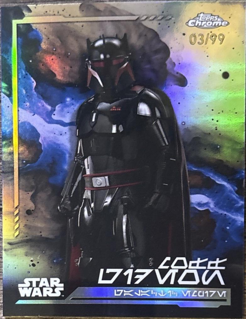 Moff Gideon [Orange Refractor Aurebesh Variation] #AV-37