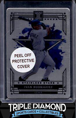 Ivan Rodriguez #3 Baseball Cards 2024 Panini Impeccable Stainless Stars