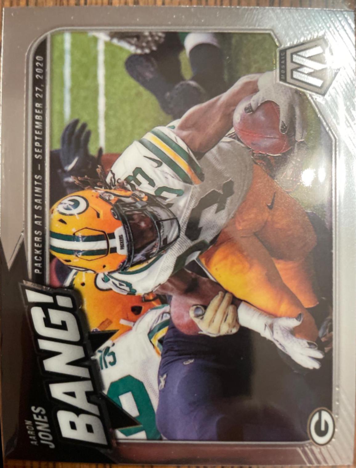 Aaron Jones #B-15 Football Cards 2021 Panini Mosaic Bang