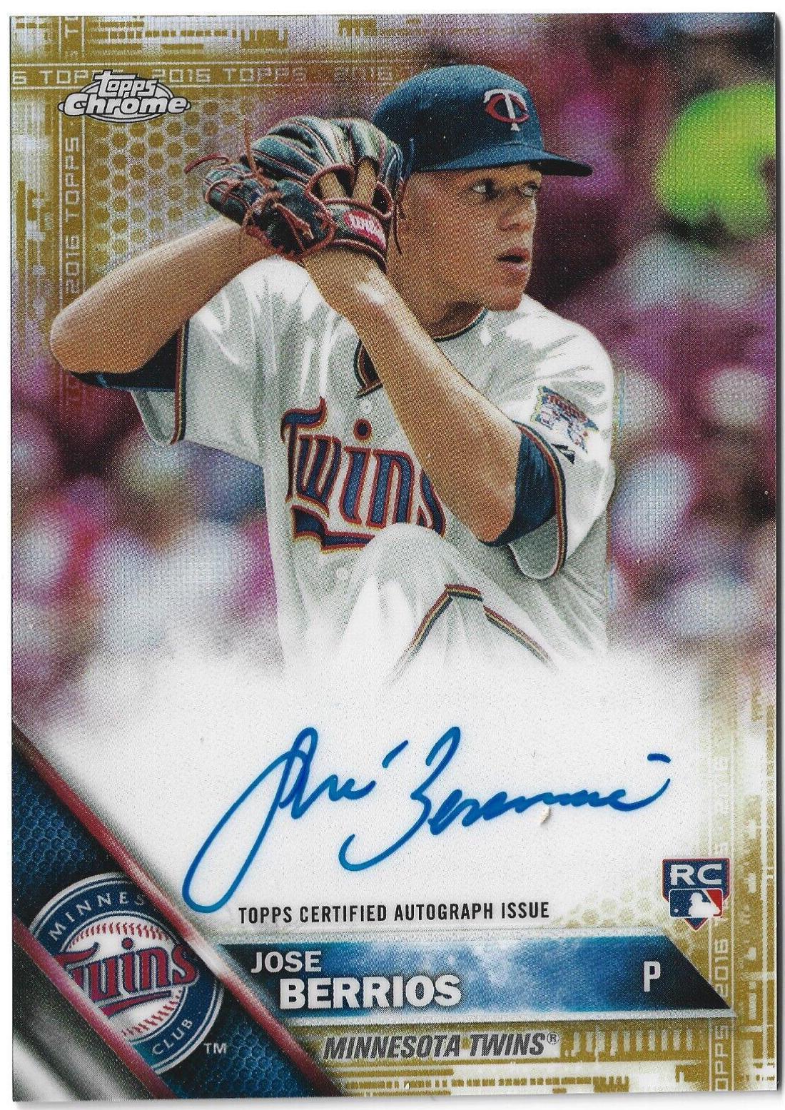 Jose Berrios [Gold Refractor] #RA-JOS
