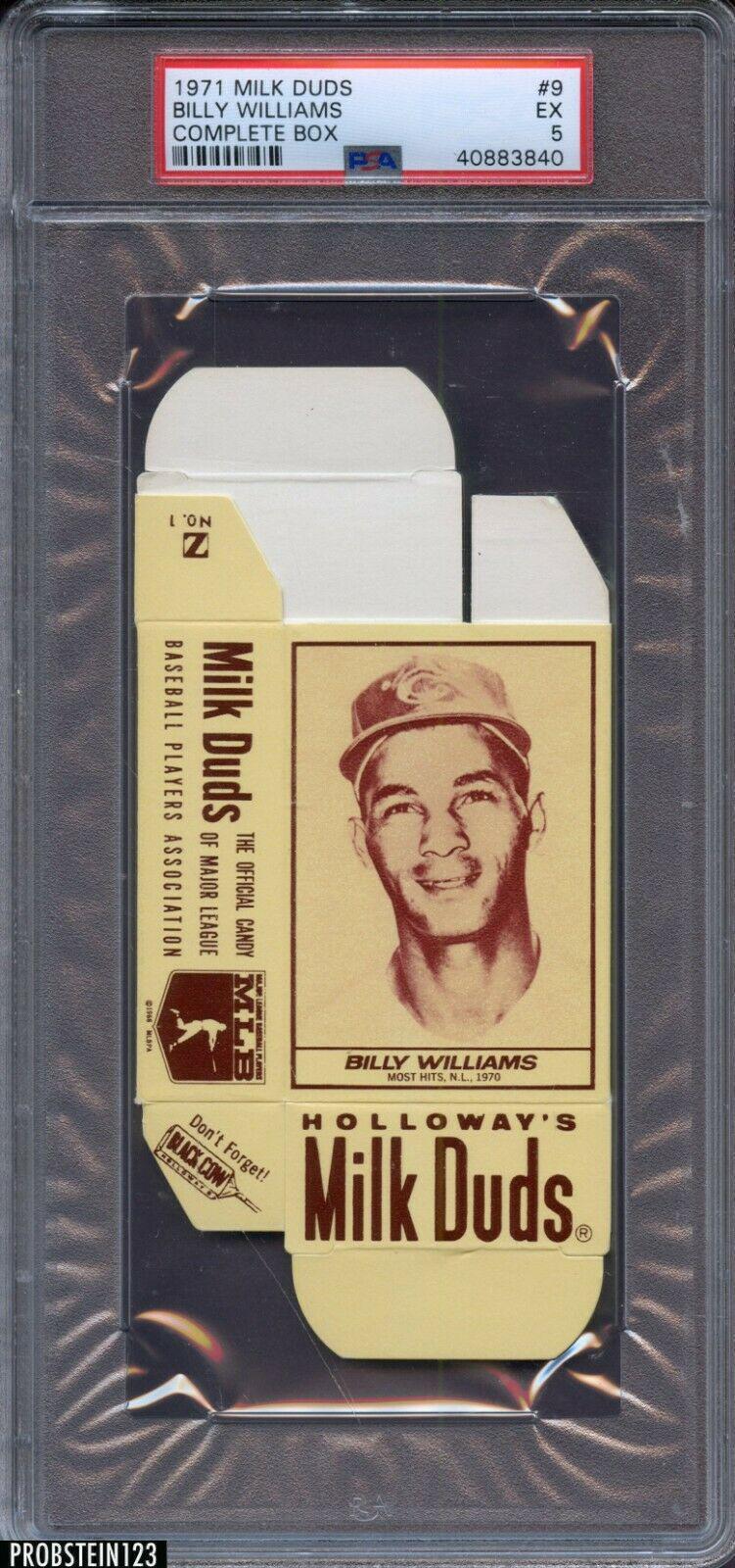 Billy Williams #9 Baseball Cards 1971 Milk Duds Complete Box