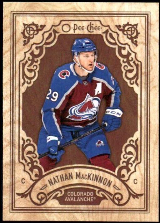 Nathan MacKinnon #W-NM Hockey Cards 2023 O-Pee-Chee Wood